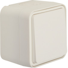 Berker Кнопка IP55, пол.біла, 10АX/250В W.1 50453522
