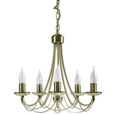 Candellux MUZA E14 латунний 35-69170. Люстра свічка