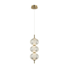 Italux Lzie 13 Вт 3000К золотий PND-29038-3-GD. Світильник підвісний