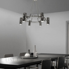 Line.F MJ 129 GU10 сірий (хром) 3293_6583. Люстра підвісна
