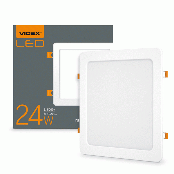 Світильник світлодіодний врізний 24 Вт 5000K VL-DLS-245 Videx - Фото 1