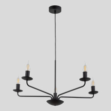 TK Lighting LIMAL E14 чорний 4612. Люстра підвісна