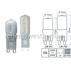 Світлодіодна лампа LED G9 2,5 Вт 220 В LM361 капсула Lemanso