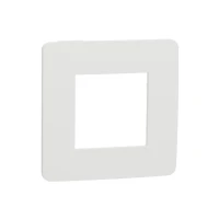 Schneider Unica New NU280218. Рамка 1-постова білий/білий