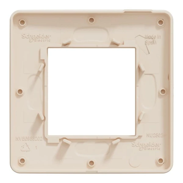 Рамка 1-постова бежева/бежева Unica New NU280244 Unica New Schneider Electric - Фото 4