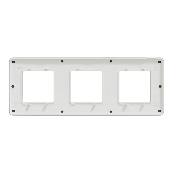 Рамка 3-постова, димчасто-сірий/білий NU280621 Unica New Schneider Electric - Фото 4