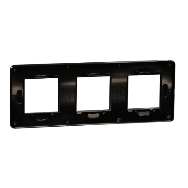 Рамка 3-постова, димчасто-сірий/антрацит NU280622 Unica New Schneider Electric - Фото 2