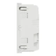 Подвійна розетка 45° зі шторками, з заземленням, біла NU306718A Unica New Schneider Electric