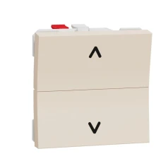 Schneider Unica New NU320744. Вимикач для жалюзі 2-клавішний кнопковий