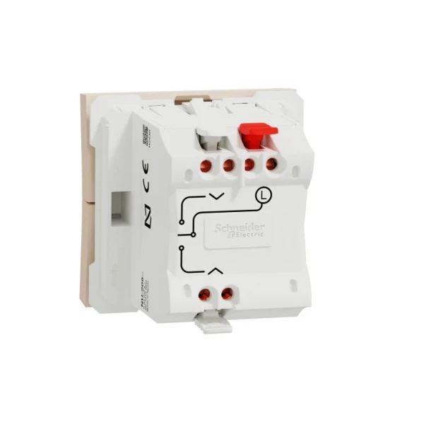Вимикач для жалюзі 2-клавішний 6А 2 модулі бежевий Unica New NU320844 Unica New Schneider Electric - Фото 2