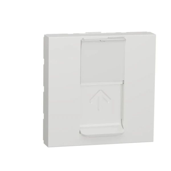 Розетка комп'ютерна RJ45, одинарна категорія 6 STP, 2 модуль білий NU341718 Unica New Schneider Electric