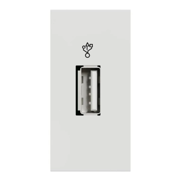 USB-коннектор 1 модуль білий NU342918 Unica New Schneider Electric - Фото 3