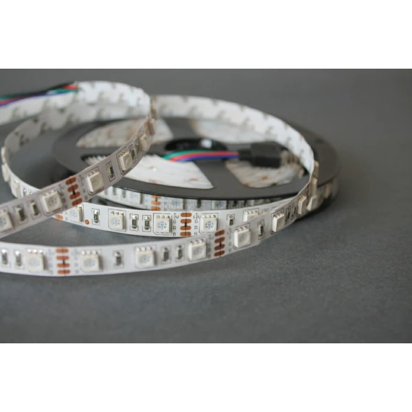 Світлодіодна стрічка SMD 5050, 60 led/м, IP33, RGB Premium Rishang, 1 м - Фото 1