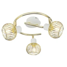 Candellux OSLO E14 білий, золотий 98-61829. Спот світильник