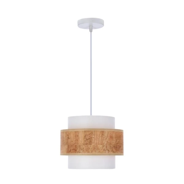 Люстра підвісна Candellux CORK E27 білий 31-18113 - Фото 1