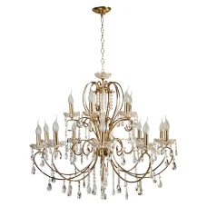 Candellux AURORA E14 золотий, 30-99801. Люстра свічка