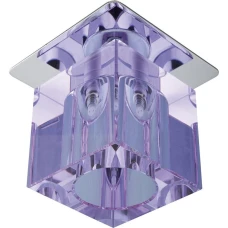 Candellux SK-19 G4 фіолетовий, хром 2279988. Точковий світильник