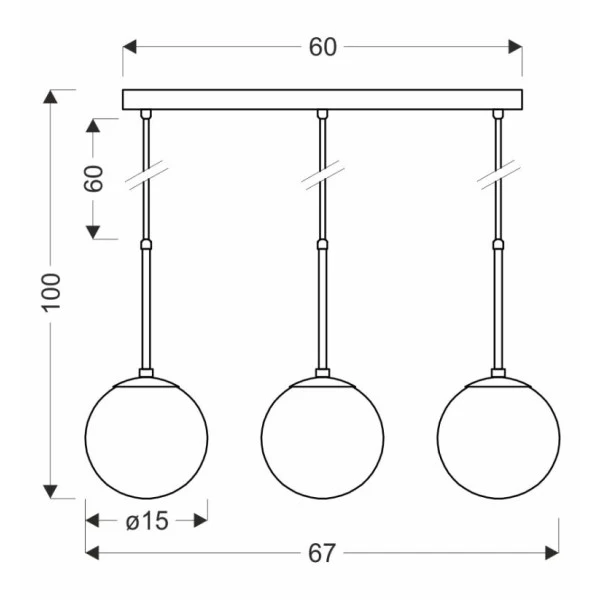 Підвісний світильник Candellux POMPEI E27 чорний 33-09609 - Фото 4