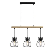 Candellux BERNITA E27 чорний, бежевий 33-78087. Світильник підвісний