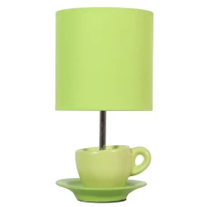 Candellux CYNKA E27 зелений, хром 41-34830. Настільна лампа декоративна