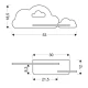 Бра Candellux CLOUD 4000К коричневий 21-76717