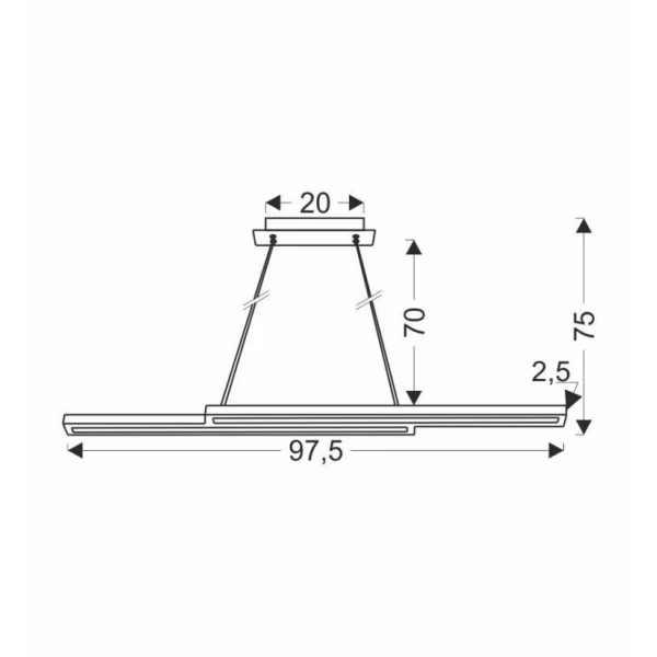 Лінійний світильник Candellux SENTO 4000К коричневий, чорний 31-11626 - Фото 3