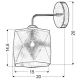 Бра Candellux NOSJA E27 хром 21-62512