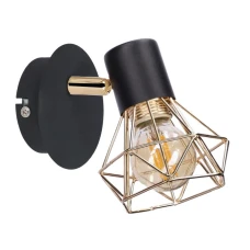 Candellux VERVE E14 золотий, чорний 91-62598. Бра