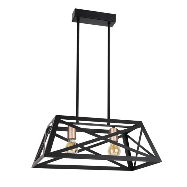 Підвісний світильник Candellux Origami Е27 чорний, мідний 32-78711 - Фото 2