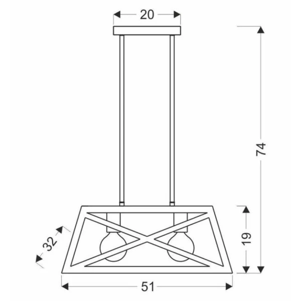 Підвісний світильник Candellux Origami Е27 чорний, мідний 32-78711 - Фото 3