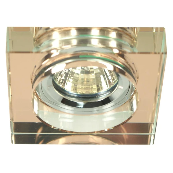 Точковий світильник врізний Candellux SS-16 MR16 коричневий 2244375 - Фото 1