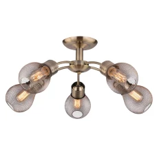 Candellux GLIVA E27 латунний 35-56603. Підвісна люстра