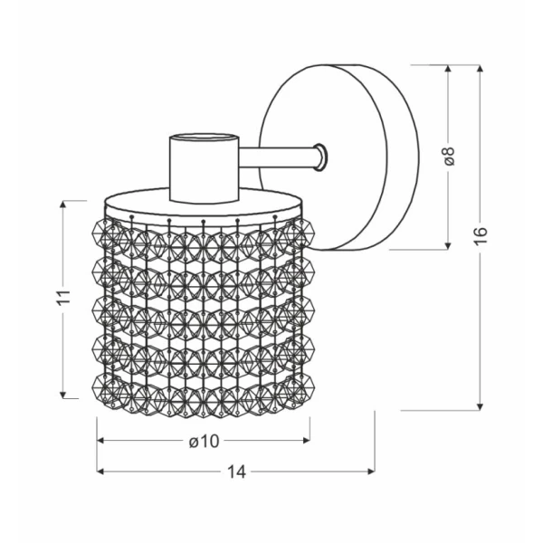 Бра Candellux ROYAL G9 хром 21-36240 - Фото 2