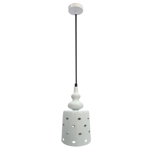Підвісний світильник Candellux HAMP E27 білий 31-51905 - Фото 1