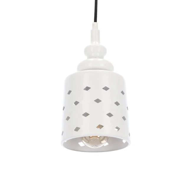 Підвісний світильник Candellux HAMP E27 білий 31-51905 - Фото 4