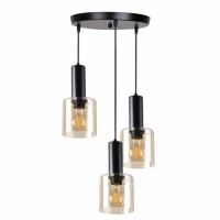 Candellux Isar Е27 чорний 33-21328. Світильник підвісний