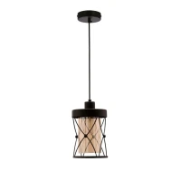 Candellux Agar Е27 чорний 31-09579. Світильник підвісний