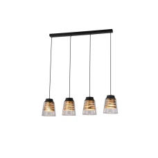 Candellux FRESNO E27 золотий, чорний 34-78124. Світильник підвісний