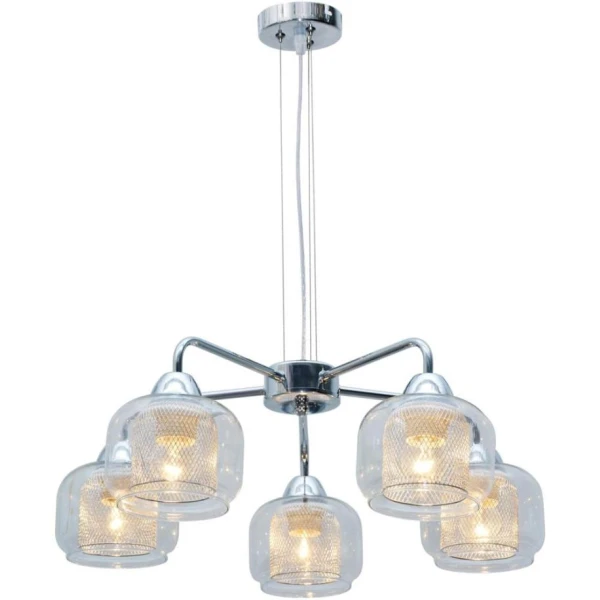 Люстра підвісна Candellux RAY E14 хром 35-67098 - Фото 1