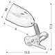Настільна лампа Candellux CLIP 3 Вт 4000К білий 41-99597