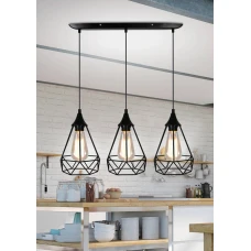 Candellux Ggraf Е27 чорний 33-62901. Світильник підвісний