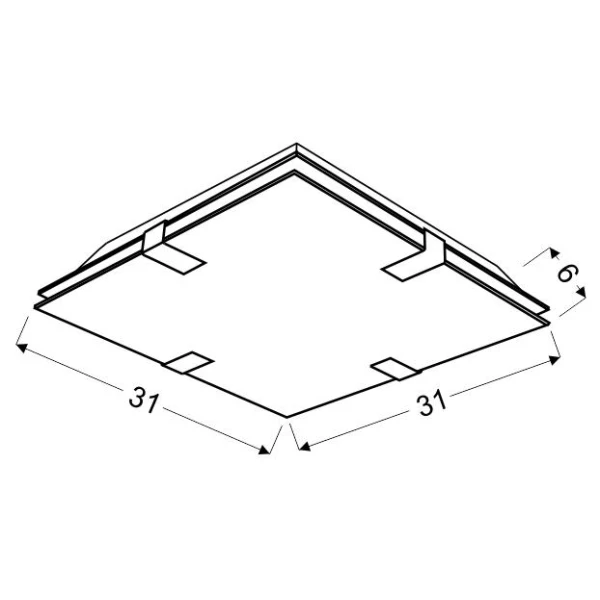 Світильник стельовий Candellux VAGANTE 3000К хром 10-30535 - Фото 2