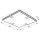 Світильник стельовий Candellux VAGANTE 3000К хром 10-30535