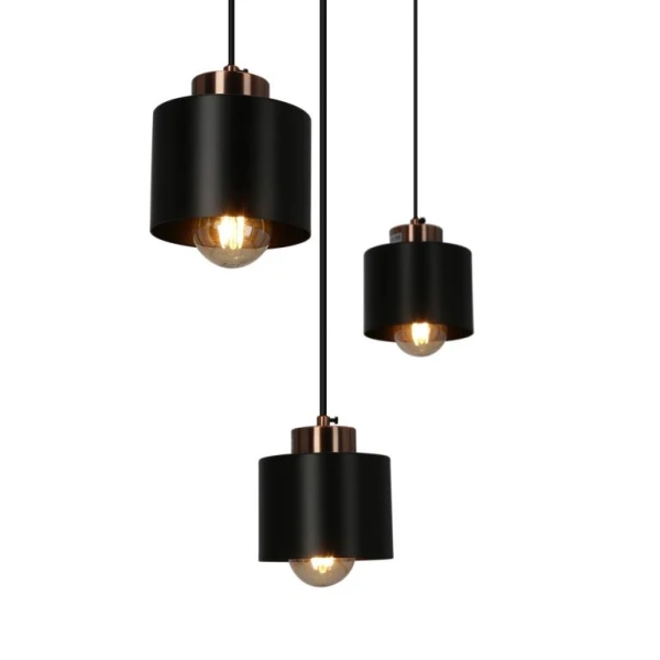 Підвісний світильник Candellux OLENA E27 чорний, мідний 33-79022 - Фото 2