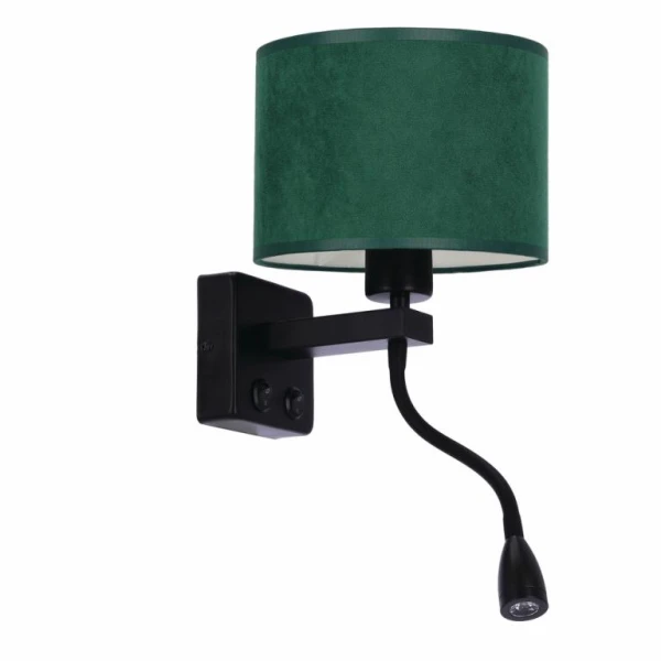 Бра Candellux POLO E27 3000К чорний 21-27658 - Фото 1