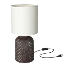 Candellux INER E14 коричневий 41-79862. Настільна лампа декоративна