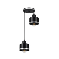 Candellux WAMA E27 чорний, хром 32-00477. Світильник підвісний