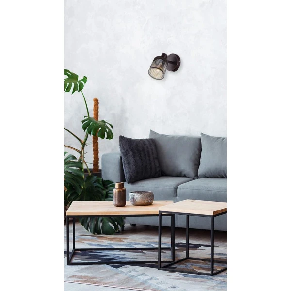 Бра Candellux CANABERA E14 чорний 91-81377 - Фото 2