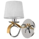 Бра Candellux DENIS E14 золотий, хром 21-23643