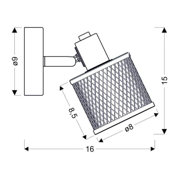 Бра Candellux CANABERA E14 чорний 91-81377 - Фото 4